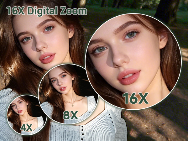 16x Zoom digital camera for kids teen camera