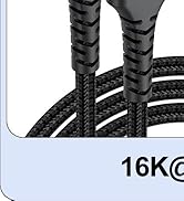 DisplayPort Cable 6Ft Pack of 2, Display Port DP 2.1 Cord (up to 2880P@60Hz, 2160P@240Hz, 1440P@3...