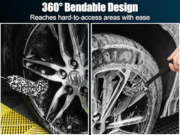 rim brushes for cleaning wheels tire brushes wheel barrel brush tire lube brush wheel detailing