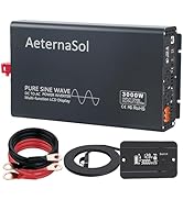AeternaSol 3000 watt Inverter Pure Sine Wave Inverter DC 12V to AC 110-120V Converter with Output...