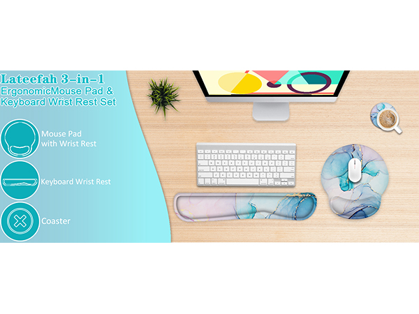 mouse pad and keyboard wrist rest