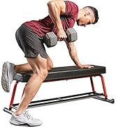 Sunny Health &amp; Fitness Weight Bench for Heavy Duty Workouts, Exercise, Strength Training, Lifting...