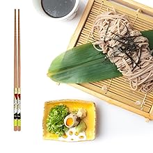 Exzact Chopsticks Gift Set - 5 Pairs of Reusable Natural Bamboo Chopsticks