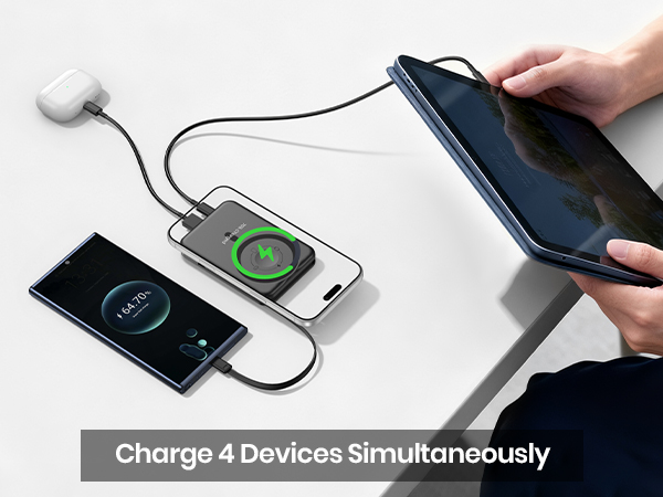 4-devices charging at once