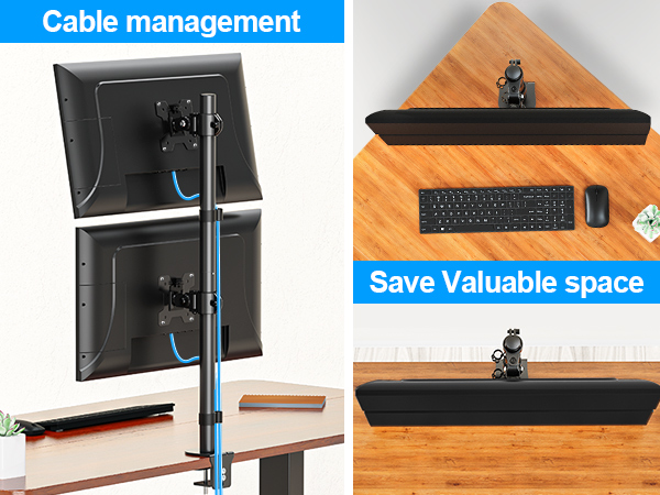 Vertical Dual Monitor Stand
