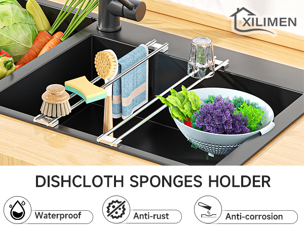 dish cloth holder for kitchen sink