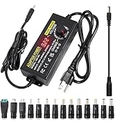 3V~24V 120W 5A Adjustable DC Power Supply - AOYADAISU Universal AC/DC Power Adapter with 14 Tips ...