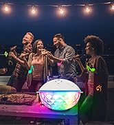 Pool Bluetooth Speakers with LED Lights,IPX7 Waterproof Floating Speaker,Stereo Sound,Built-in Mi...