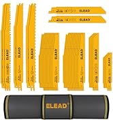 40-Piece Bi-Metal Reciprocating Saw Blade Set, Premium 4 &amp; 6 &amp; 9 Inch Wood &amp; Metal Cutting Saw Bl...