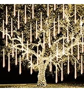 Christmas Meteor Shower Lights Outdoor, 288 LED 12" 8 Tubes Waterproof Christmas Lights Outdoor P...
