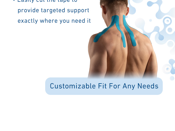 The tape strips can be cut to your specific needs