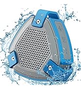 HEYSONG Shower Speaker, IP67 Waterproof Bluetooth Speaker Bluetooth 5.0 with Loud Sound Stereo Pa...