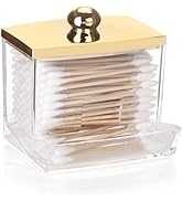 Tbestmax Qtip Holder Dispenser Clear Bathroom Organizer Accessories Decor for Storage-Qtips Cotto...