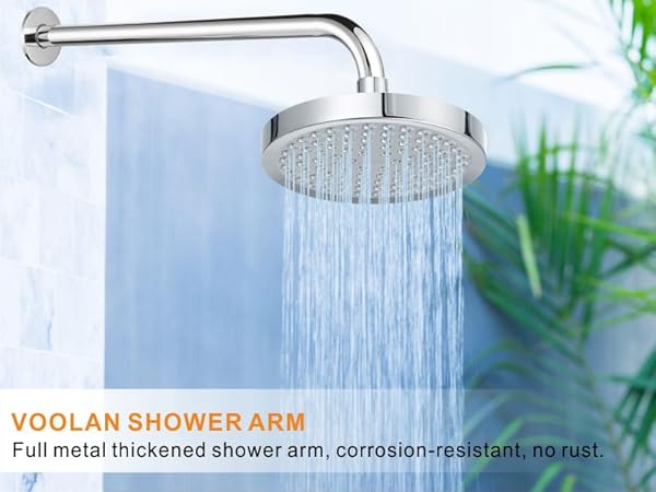 shower head extension arm
