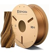 Wood 3D Printer Filament, Walnut Wood PLA Filament 1.75mm+/-0.02mm, Wood PLA Filament with Real W...