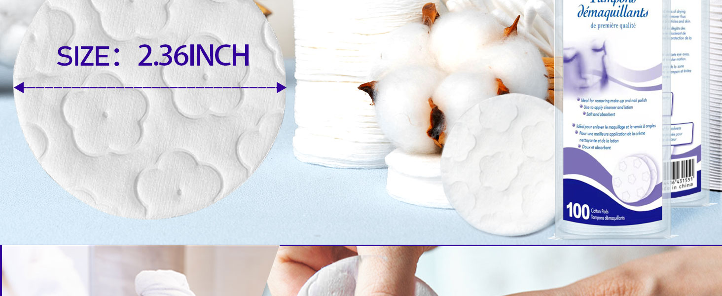 400 Count Round Makeup Remover Pads