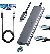 USB C Video Splitter, 4-Port USB-C 3.2 Gen 2 10Gbps Hub,for USBC PD Monitor, Type C Monitors, Por...