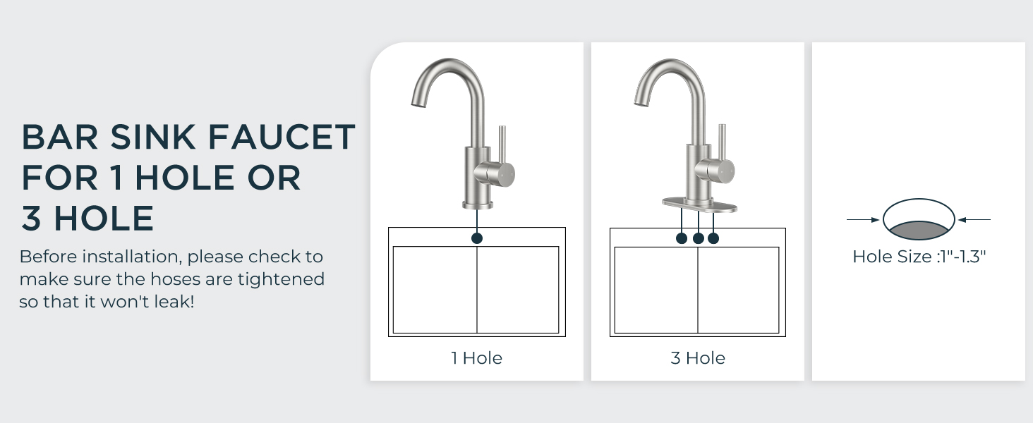 bathroom sink faucet 3 hole or 1 hole