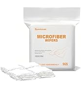 Synvicovan Microfiber Wipes 4"x4"(400 Pcs,Class 100, 180GSM) Superfine Lint Free Cloths Cleaning ...