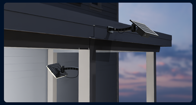 outdoor lights with solar panel ?????