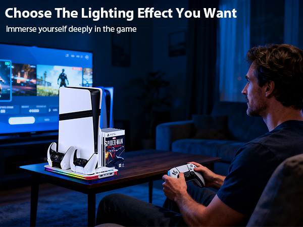 PS5 Cooling Station for PS5/Slim/Pro PS5/Slim/Pro Stand and Cooling Station