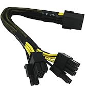 COMeap 8 Pin PCIe Splitter Cable, GPU VGA PCIe 8 Pin Female to Dual 8 Pin (6+2) Male PCI Express ...