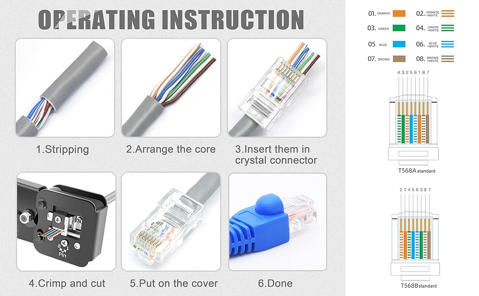 RJ45 crimping tool kit