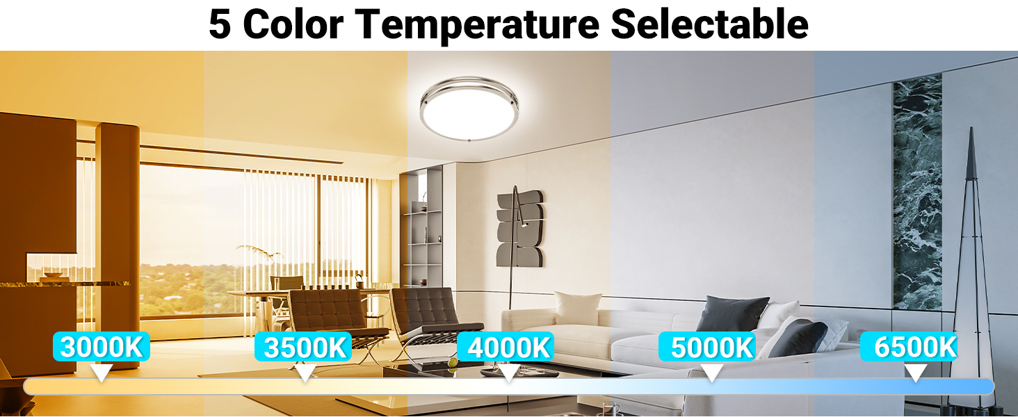 5 color temperature adjustable
