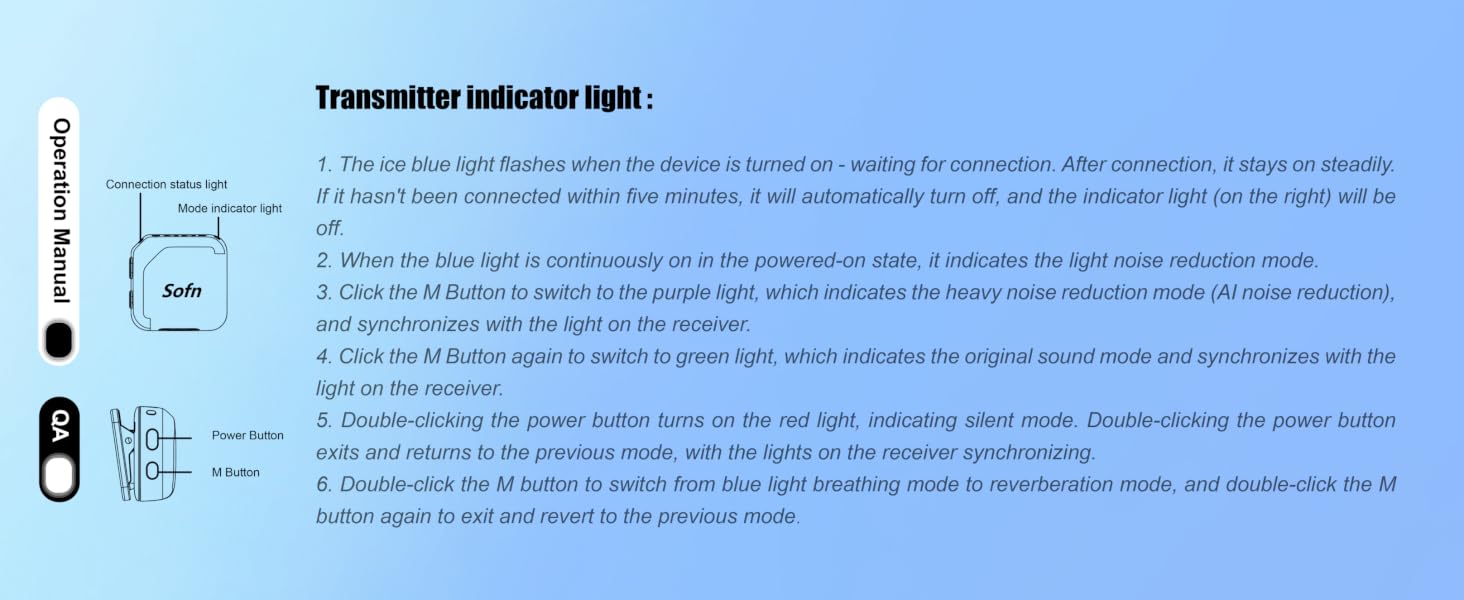 Sofn mic User guideline