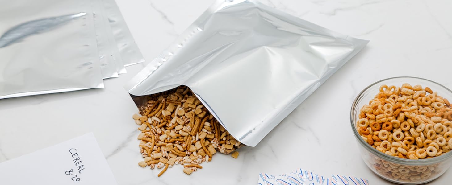 Mylar bags heat sealable food storage bags prepper best