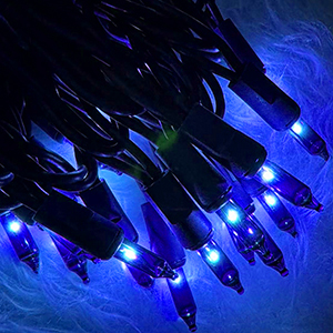 mini blue christmas lights