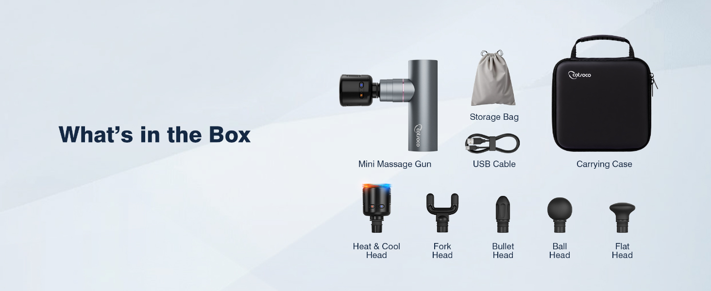 cotsoco Mini Deep Tissue Massage Gun with Heat and Cold Therapy