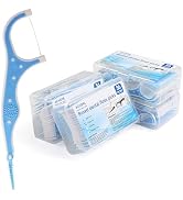 ACHSML 144 Count Portable Floss Picks,Dental Floss Sticks With Soft Silicone Toothpicks, Dual Fun...