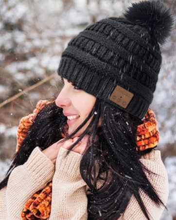 bluetooth hat headphone headset warm soft hat