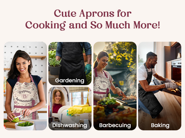 water resistant apron for women with pockets painting apron