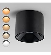 Ajbvp Modern LED Ceiling Spotlight 5CCT 4.72 inches 18W Dimmable Ceiling Light,2700K-5000K,for Li...