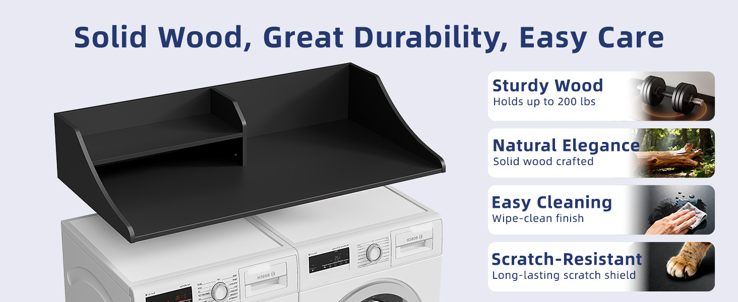 washer dryer countertop