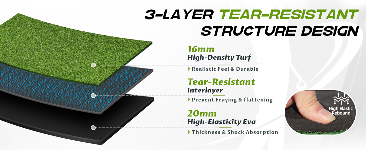 golf mats practice outdoor heavy duty construction