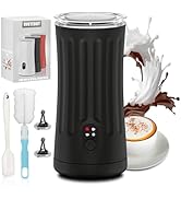 Ovetedot Milk Frother, 4-in-1 Electric Milk Frother and Steamer, Automatic Hot and Cold Foam Make...