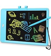 MindPal 10 Inch Drawing Tablet, LCD Writing Tablet for Kids, Colorful Doodle Board Toddler Drawin...