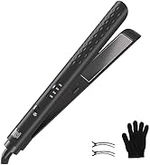 Quico Hair Straightener, Professional Negative Ion Flat Iron Hair Straightener, 15s Fast Heating,...