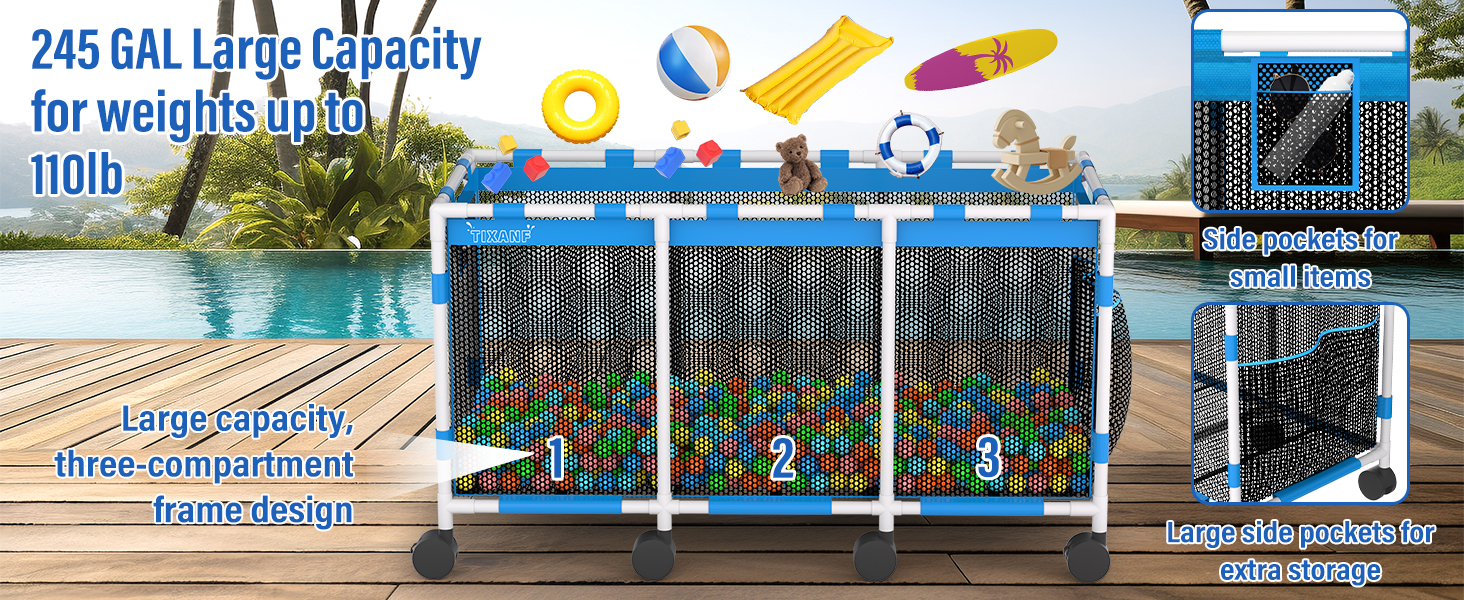 Pool Storage Bin