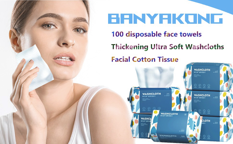 Disposable Face Towel,Thickening Ultra Soft Washcloths