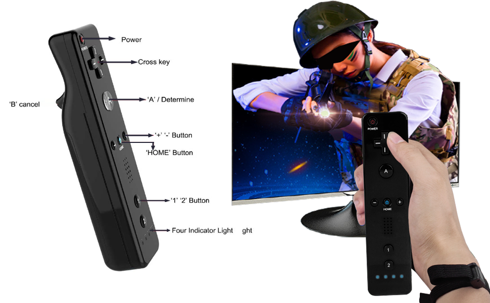 ZeroStory Remote Controller with Silicone Case and Wrist Strap Compatible for Wlii U Console