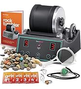 Advanced Professional Rock Tumbler Kit - with Digital 9-Day Polishing Timer &amp; 3 Speed Settings - ...