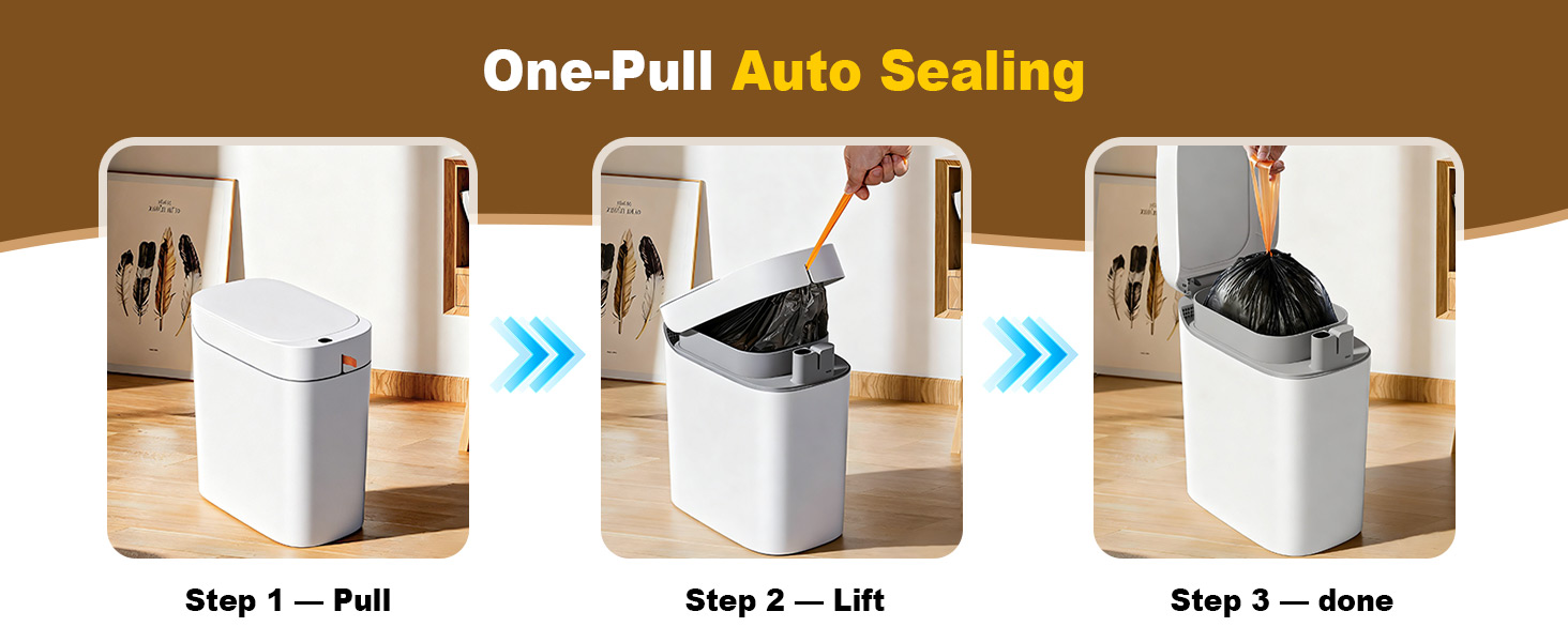 small trash can bathroom