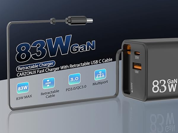 retractable phone charger