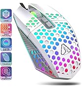 targeal Ergonomic Gaming Mouse - USB Wired Computer Gamer Mice with 6 Levels DPI/ Customizable Bu...