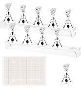 Nail Stand Acrylic Nail Art Display Stand Magnetic Nail Tips Practice Holder 54 Pcs Reusable Adhe...