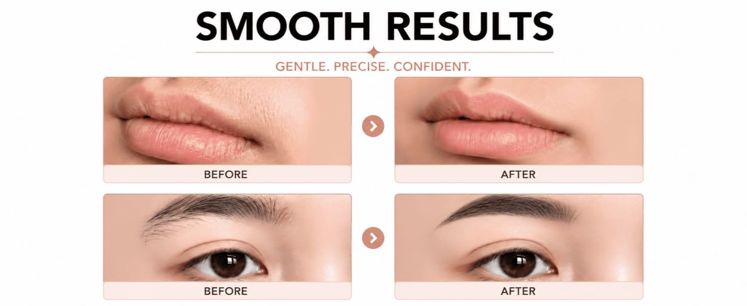 Before and after comparison after use